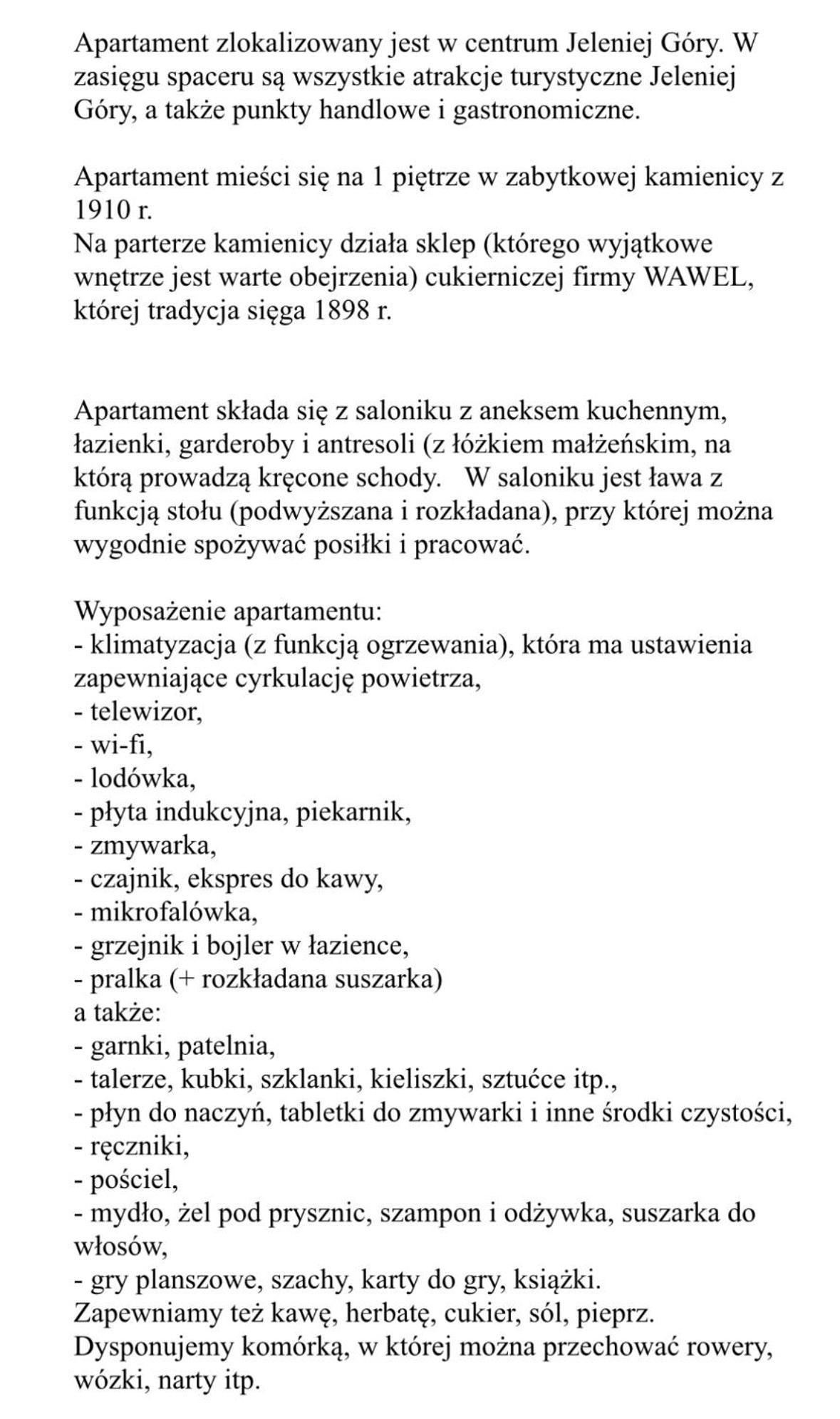 Miniapartament Jelonka *